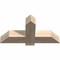 Ekena Millwork Eugene Smooth Timber Gable Bracket, Douglas Fir, 36"W x 18"H x 5 1/2"D x 5 1/2"F, 12/12 Pitch GBW036X18X0606EUG00SDF - alternate 2